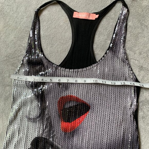 Cyber Y2K Sequined Leisel French Mini Dress - Picture 5 of 8